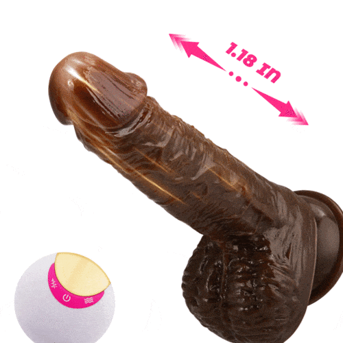 8 Thrusting Vibrating Simulation Penis Wireless Vibration Dildo