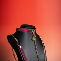 BDSM Temperature-Sensitive Color-Changing Collar With Leash