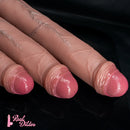 11.22in 13.18in 14.56in Lifelike Strap on Long Dildo For Female Prostate Play