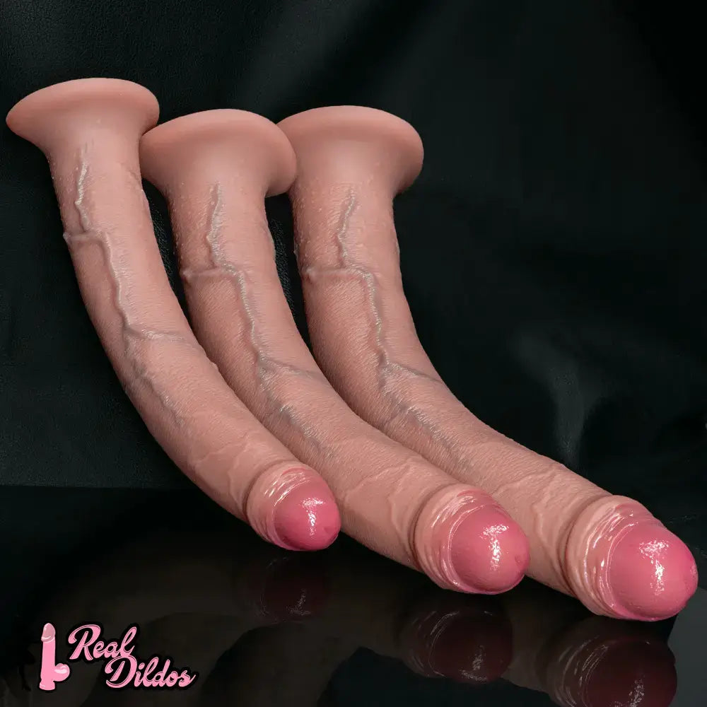 11.22in 13.18in 14.56in Lifelike Strap on Long Dildo For Female Prostate Play