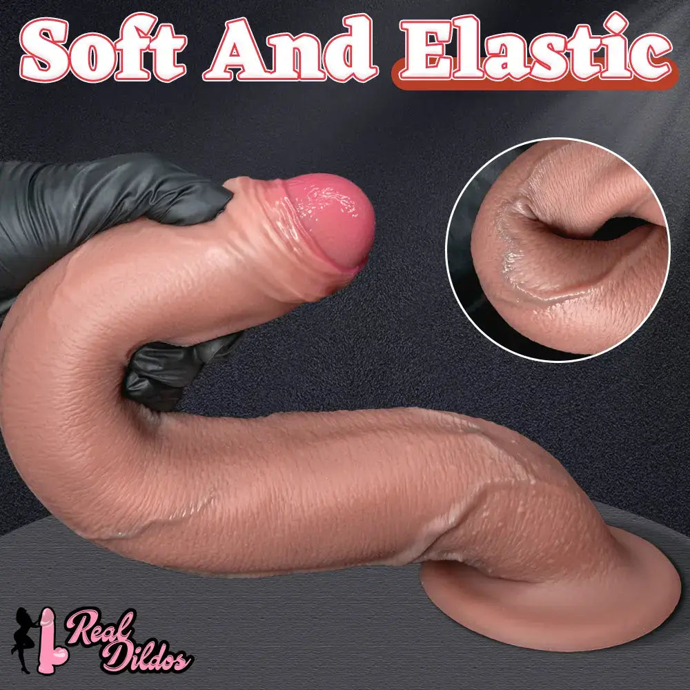 11.22in 13.18in 14.56in Lifelike Strap on Long Dildo For Female Prostate Play