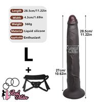 11.22in 13.18in 14.56in Strap on Realistic Big Long Dildo For Male Female Couples