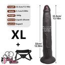 11.22in 13.18in 14.56in Strap on Realistic Big Long Dildo For Male Female Couples