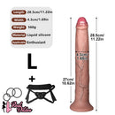11.22in 13.18in 14.56in Lifelike Strap on Long Dildo For Female Prostate Play