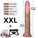 11.22in 13.18in 14.56in Lifelike Strap on Long Dildo For Female Prostate Play