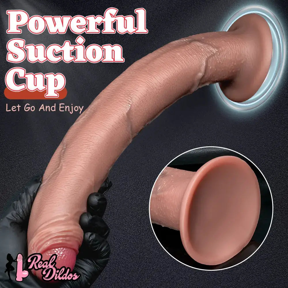 11.22in 13.18in 14.56in Lifelike Strap on Long Dildo For Female Prostate Play