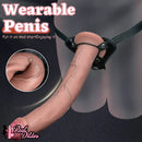 11.22in 13.18in 14.56in Lifelike Strap on Long Dildo For Female Prostate Play