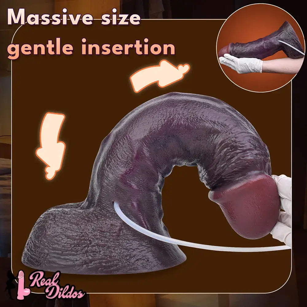 12.36in Dual Density Ejaculating Big Real Dildo For Vaginal and G-Spot Penis