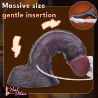 12.36in Dual Density Ejaculating Big Real Dildo For Vaginal and G-Spot Penis