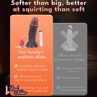 12.36in Dual Density Ejaculating Big Real Dildo For Vaginal and G-Spot Penis