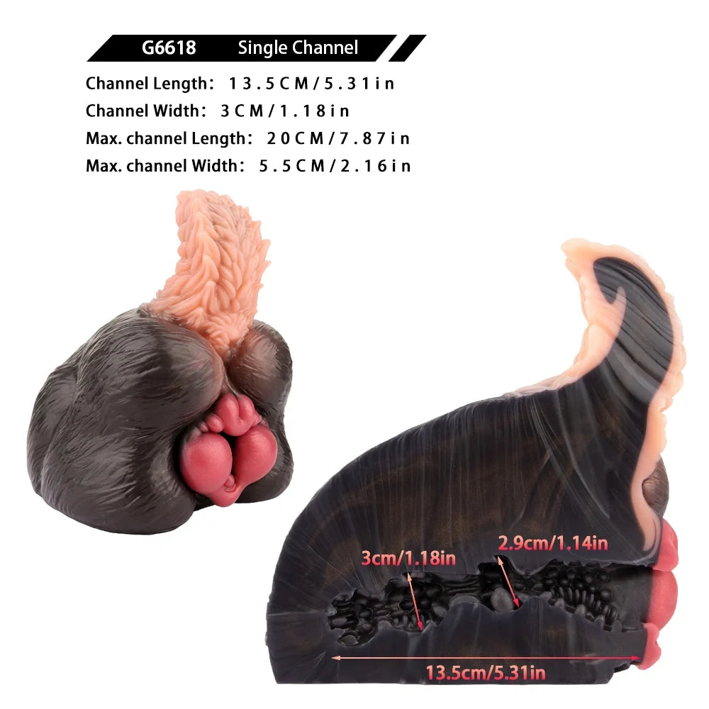 Rex Bully Tailless Dog Single Channel Fantasy Masturbator