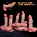 Double Layer Silicone Realistic Cock Soft Lifelike Penis Multiple Options Dildo