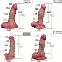 Double Layer Silicone Realistic Cock Soft Lifelike Penis Multiple Options Dildo