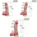 Double Layer Silicone Realistic Cock Soft Lifelike Penis Multiple Options Dildo