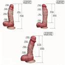 Double Layer Silicone Realistic Cock Soft Lifelike Penis Multiple Options Dildo