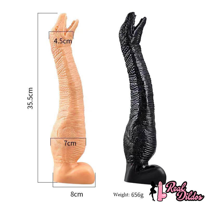 13.97in Dinosaur Animal Fantasy Huge Dildo For Couple Sex