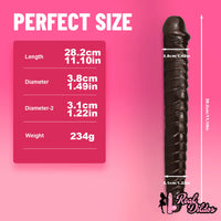 11.1in Dual Sided Dildo Dragon Real Feeling Dildo For Lesbian