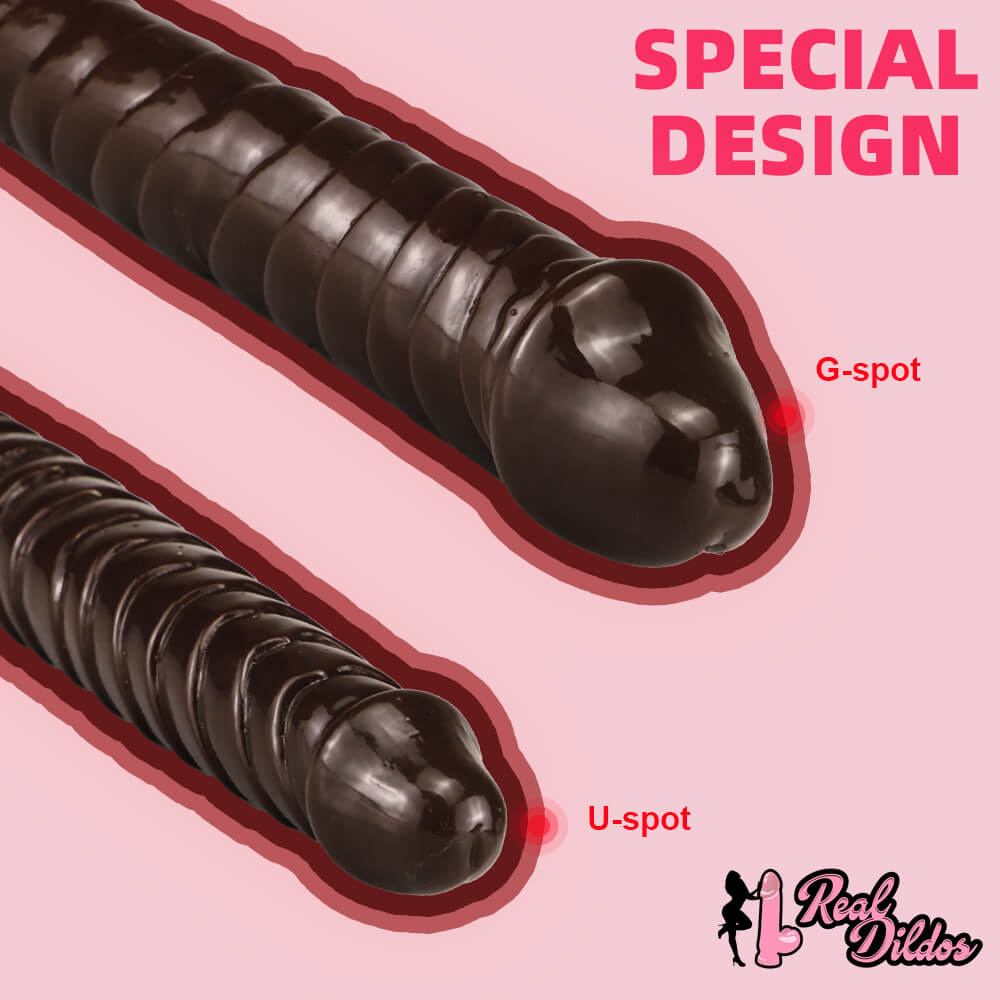 11.1in Dual Sided Dildo Dragon Real Feeling Dildo For Lesbian