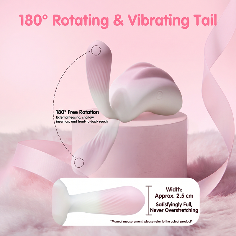 LOVETIDE Chang'e Rabbit Dual-Action Clitoral Suction & 180° Rotating G-Spot Vibrator Set
