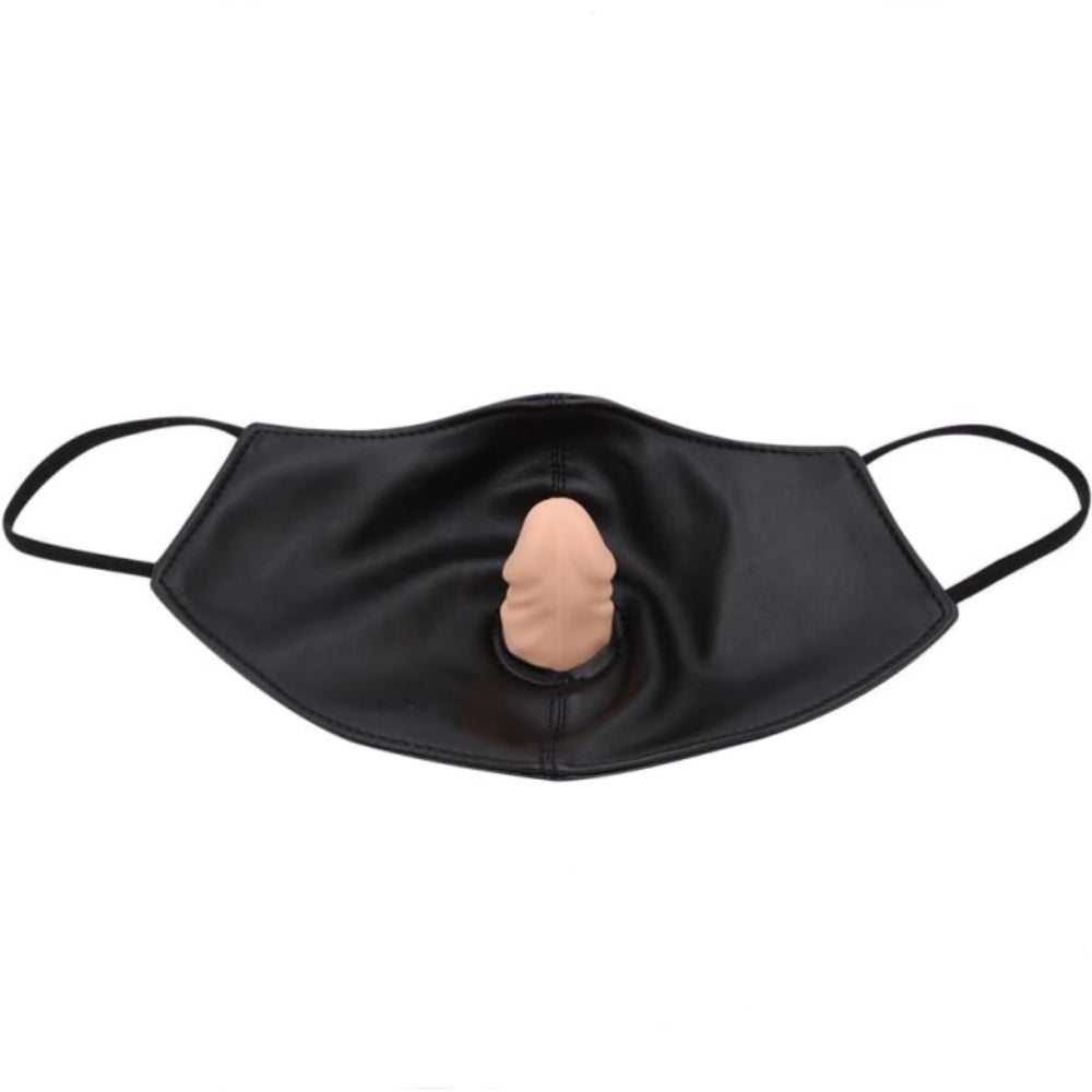 BDSM Silicone Realistic Dildo Mask Ball Gag