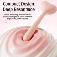 JIUUY Heart-Shaped Dual-End Clitoral Suction & G-Spot Vibrator