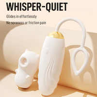 Dudu Bear Dual-Stimulation Thrusting Egg & Clitoral Suction Massager