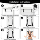 BDSM Sex Swing Bondage Slave Soft Plush Sex Slings with Adjustable Restraints for Couple