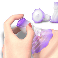 YEAIN Rose Nipple Stimulation Vibrators Manual Sucking Teasing Nipple Toy (A Pair)