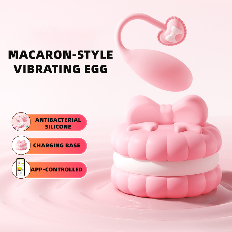 Pink Macaron 10 Modes Egg Vibrator