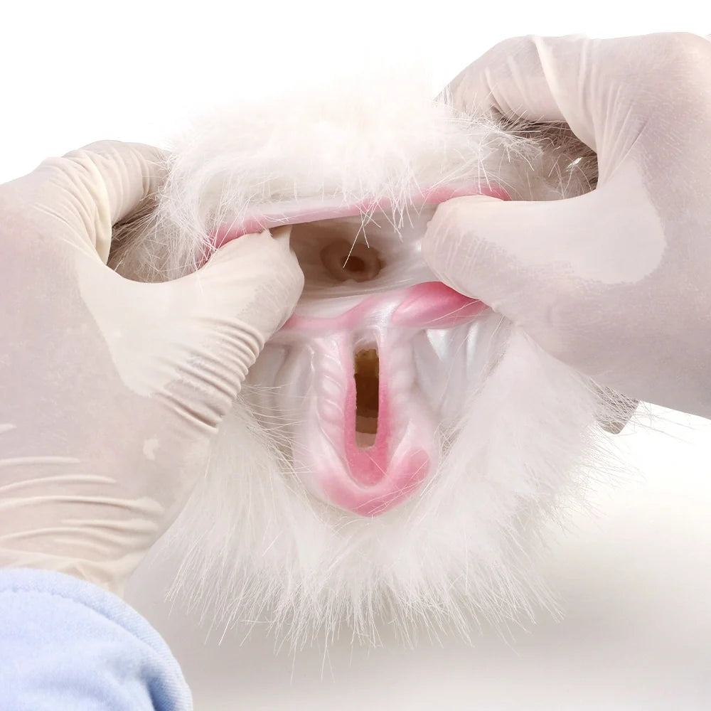 Furry Masturbator Equiplux White Mane Silicone