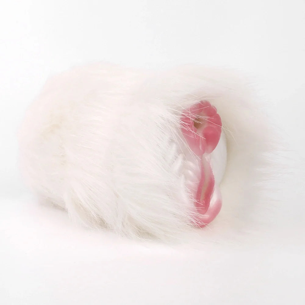 Furry Masturbator Equiplux White Mane Silicone