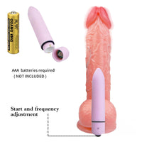 Exquisite Lifelike 7.5" Dildo With Quiet Vibrator Toy