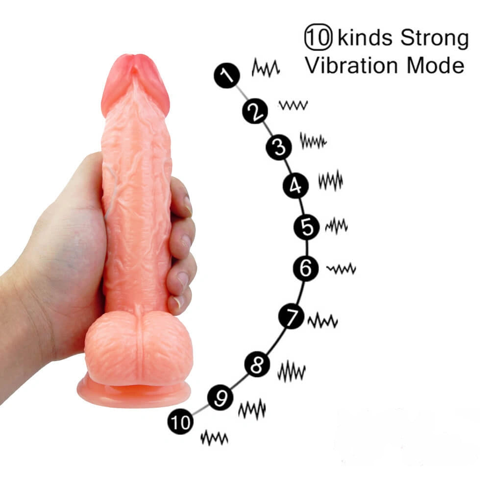 Exquisite Lifelike 7.5" Dildo With Quiet Vibrator Toy