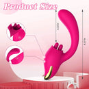 Merlot 2-in-1 Tongue-licking Dildo Vibrator