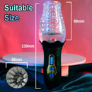Male Rose Penis Trainer Rotating Vibrating Deepthroat Masturbator