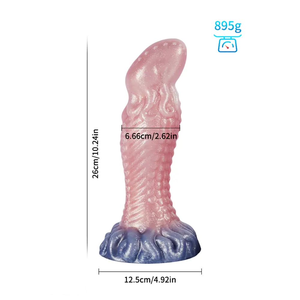 Fantasy Monster Dog Knot Female Soft Silicone Anal Plug Dildo For Men