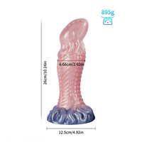 Fantasy Monster Dog Knot Female Soft Silicone Anal Plug Dildo For Men