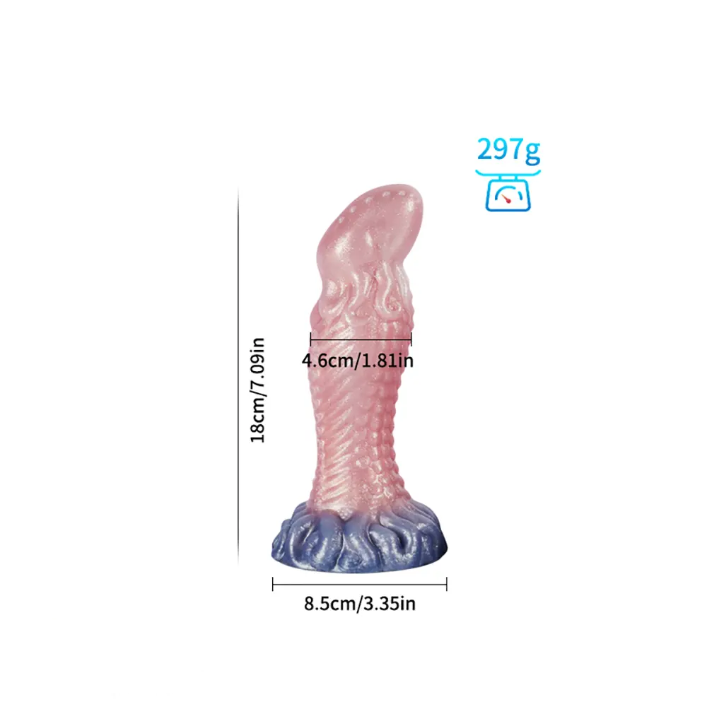 Fantasy Monster Dog Knot Female Soft Silicone Anal Plug Dildo For Men
