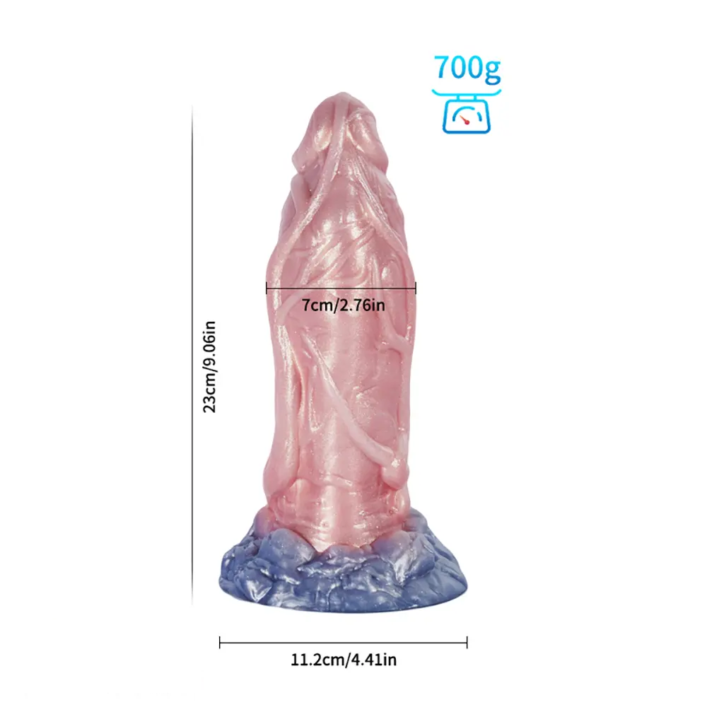 Fantasy Monster Dog Knot Female Soft Silicone Anal Plug Dildo For Men