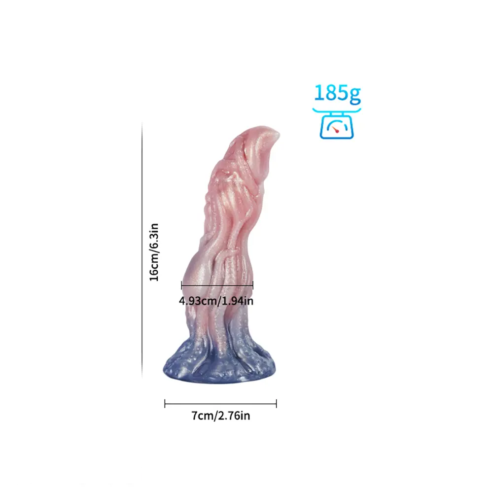 Fantasy Monster Dog Knot Female Soft Silicone Anal Plug Dildo For Men