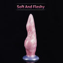 Fantasy Monster Dog Knot Female Soft Silicone Anal Plug Dildo For Men