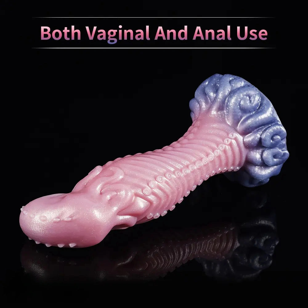 Fantasy Monster Dog Knot Female Soft Silicone Anal Plug Dildo For Men