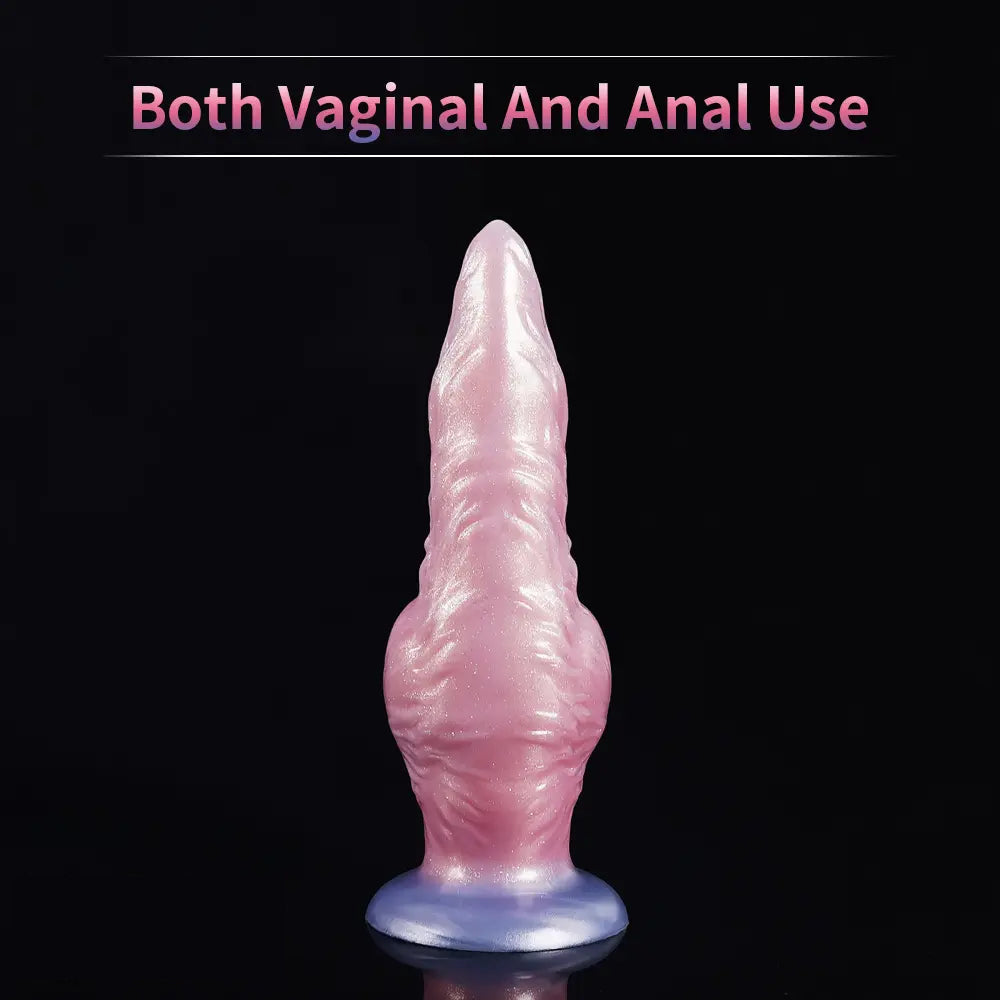 Fantasy Monster Dog Knot Female Soft Silicone Anal Plug Dildo For Men