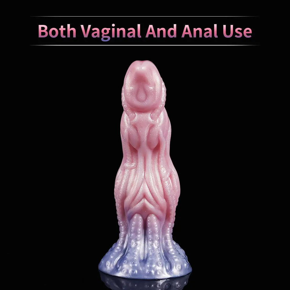 Fantasy Monster Dog Knot Female Soft Silicone Anal Plug Dildo For Men