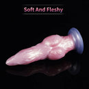 Fantasy Monster Dog Knot Female Soft Silicone Anal Plug Dildo For Men