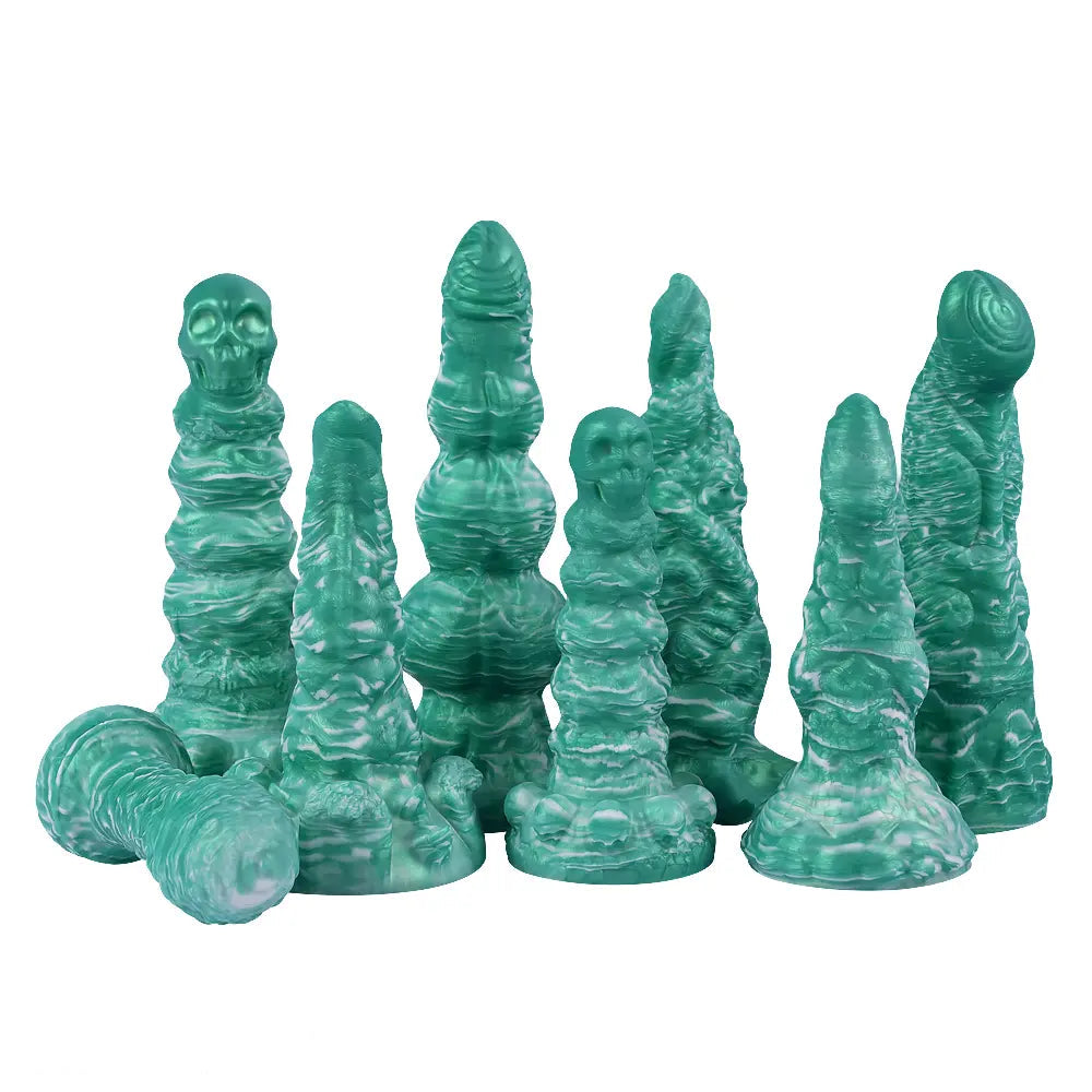 Fantasy Skull Scary Monster Creature Odd Design Anal Vaginal Butt Plug Dildo