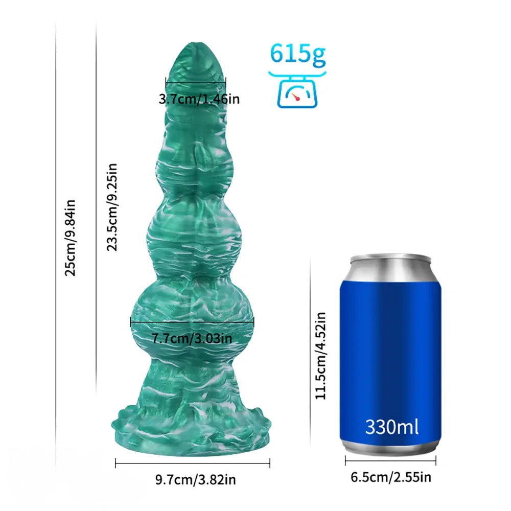 Fantasy Skull Scary Monster Creature Odd Design Anal Vaginal Butt Plug Dildo