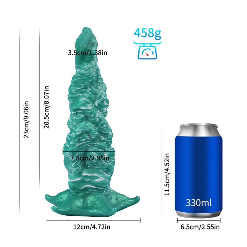 Fantasy Skull Scary Monster Creature Odd Design Anal Vaginal Butt Plug Dildo