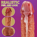 3-in-1 Thrusting 5 Vibrations 42 ℃ Heating Realistic Non-sticky Blush Dildo 7.87 Inch