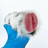 Furry Masturbator Calixplux White Spotted Fur Single Entry